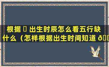 根据 ☘ 出生时辰怎么看五行缺什么（怎样根据出生时间知道 🌿 五行缺什么）